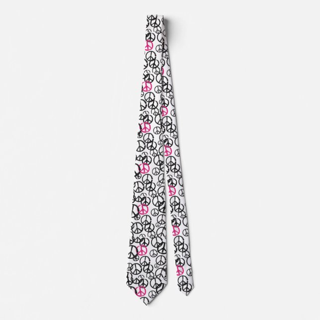 Peace symbol tie (Front)
