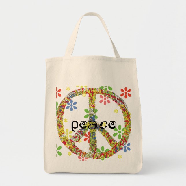 Peace Symbol Tote (Front)