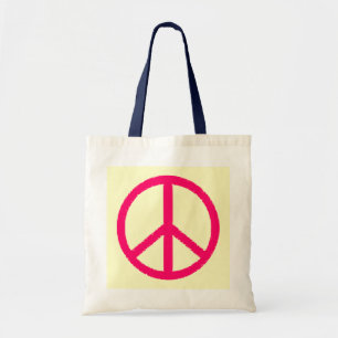 peace symbol tote bag