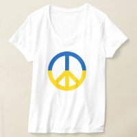 Peace Symbol Ukraine Blue Yellow Flag Colours