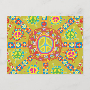 Peace Symbols Design Postcard