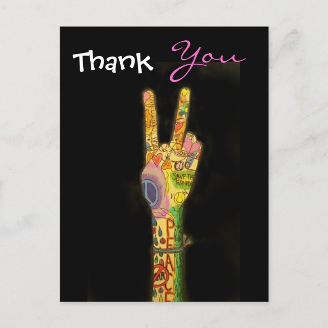 Peace - Thank You Postcard by SRF (Front)
