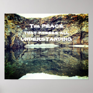 Peace That Passes Understanding Inspirational Poster