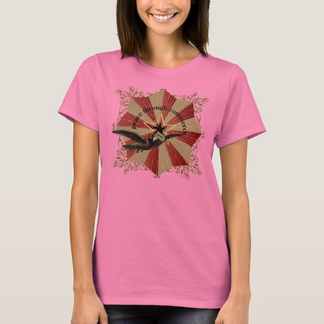 Peace Through Commerce T-Shirt (Front)