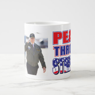 Peace Through Strength Large Coffee Mug