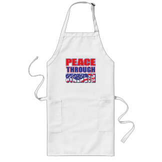 Peace through Strength Long Apron