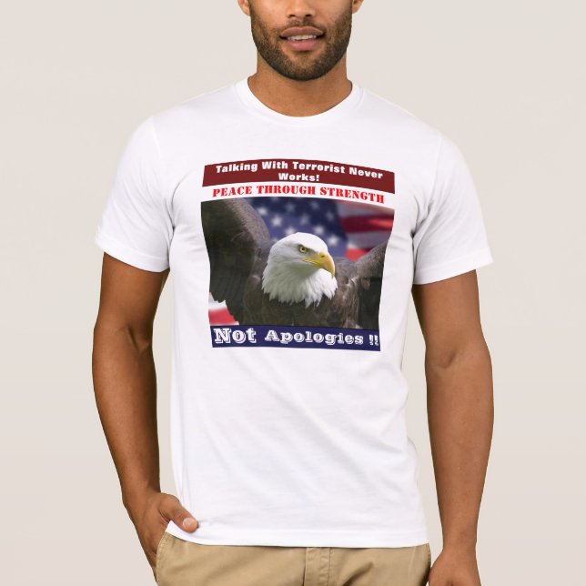 Peace Through Strength T-Shirt (Front)