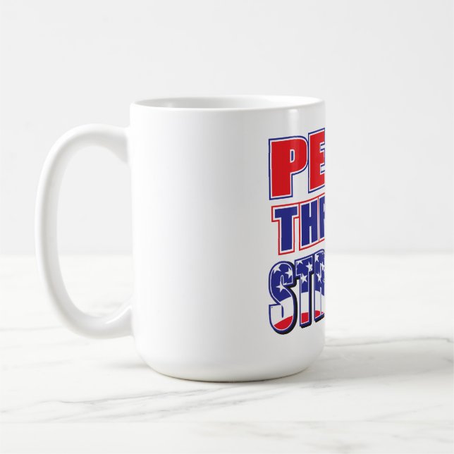 Peace Through Strength Trump Coffee Mug (Left)