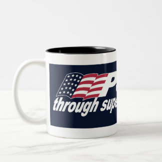 Peace through Superior Fire Power-Black Mug