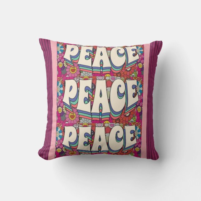 Peace Throw Pillow (Front)