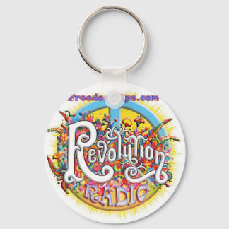 Peace thru revolution key ring