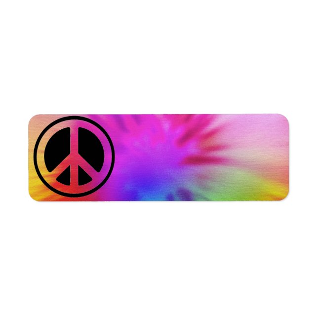 Peace Tie Dye Label (Front)