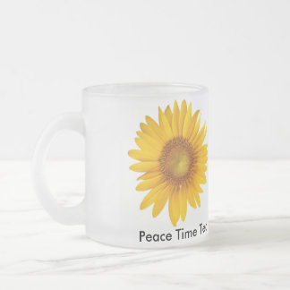 Peace Time Tea Inspirational Glass Mug