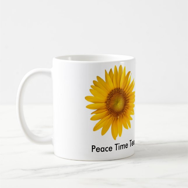 Peace Time Tea Inspirational Mug (Left)