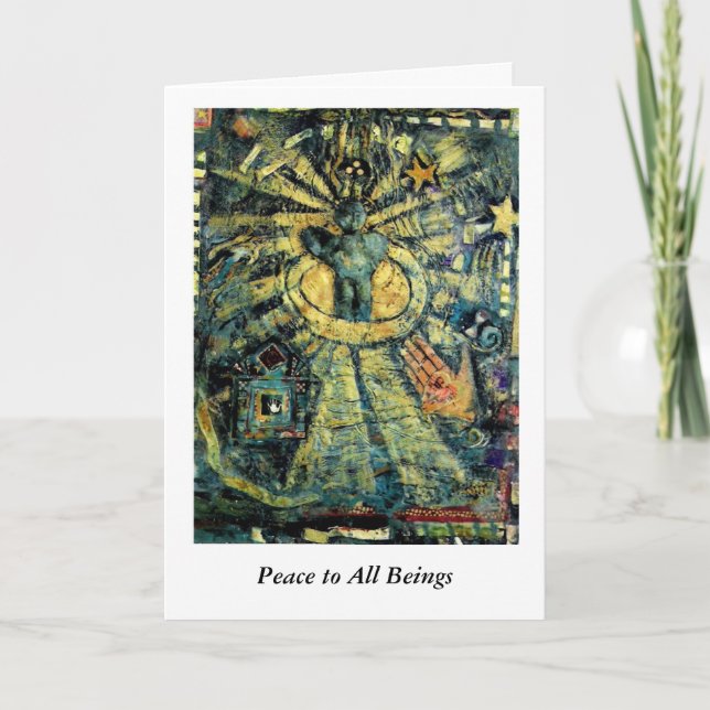 Peace to All Beings Holiday Card (Front)