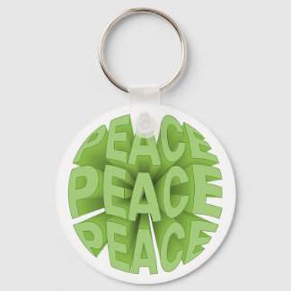 peace tote bag key ring