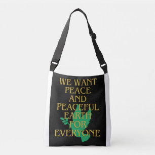 Peace totebag crossbody bag