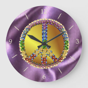 Peace Treasure Large Clock