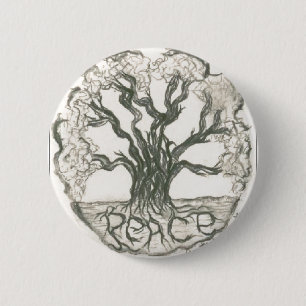 Peace Tree 6 Cm Round Badge