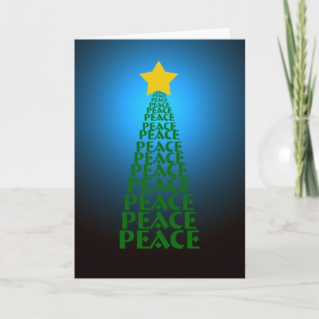 Peace Tree Christmas Card (Front)