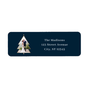 Peace Tree Holiday Return Address Labels