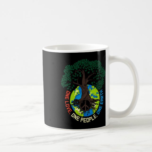 Peace Tree Love - Environmental Protection Earth D Coffee Mug (Right)