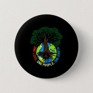 Peace Tree Love Environmental Protection Earth D T 6 Cm Round Badge