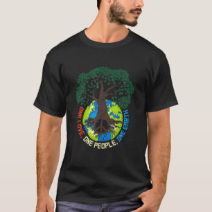 Peace Tree Love - Environmental Protection Earth D T-Shirt