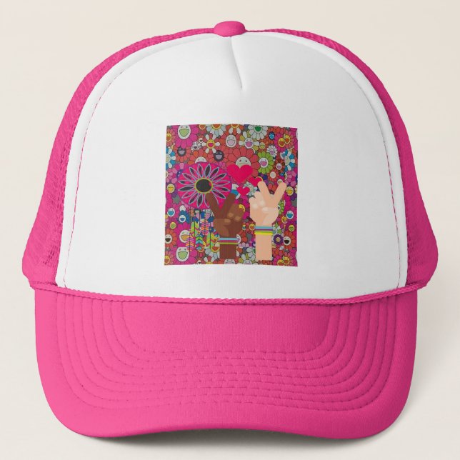 Peace Trucker Hat (Front)