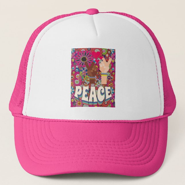 Peace Trucker Hat (Front)