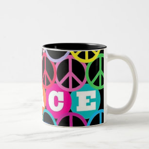 peace Two-Tone coffee mug