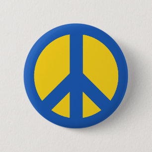 Peace Ukraine 6 Cm Round Badge