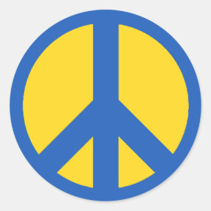 Peace Ukraine Classic Round Sticker