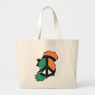Peace United Ireland Large Tote Bag