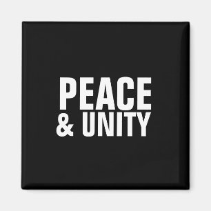PEACE & UNITY Square Magnet