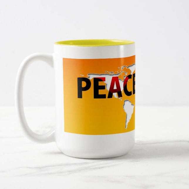 Peace vs War morphine mugs (Left)