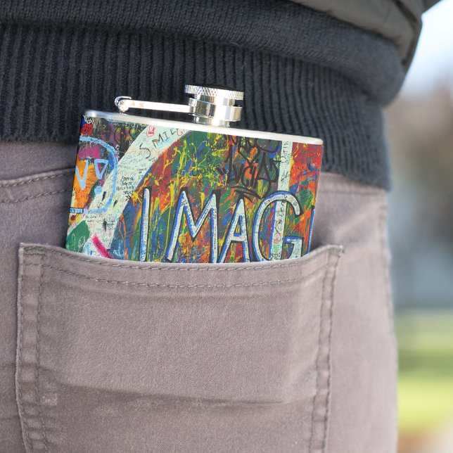 Peace Wall Hip Flask (Creator Uploaded)