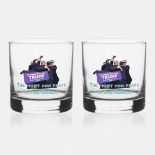 Peace Whiskey Glasses