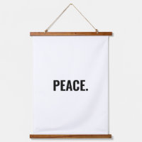 Peace white and black text minimalist anti war