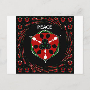 "Peace: with Shield Emblem" Art Print Postcard
