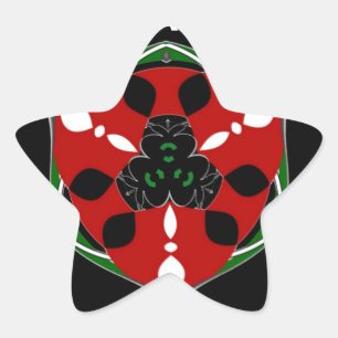 "Peace: with Shield Emblem" Art Print Star Sticker