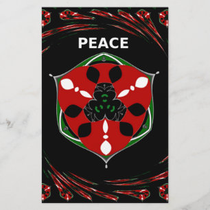 "Peace: with Shield Emblem" Art Print Stationery