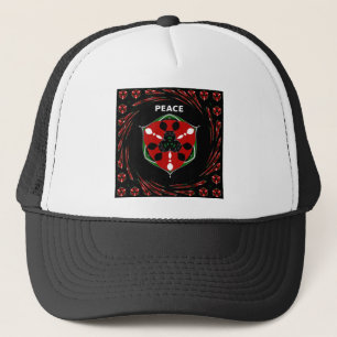 "Peace: with Shield Emblem" Art Print Trucker Hat
