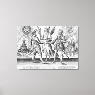 Peace with Spain Canvas Print