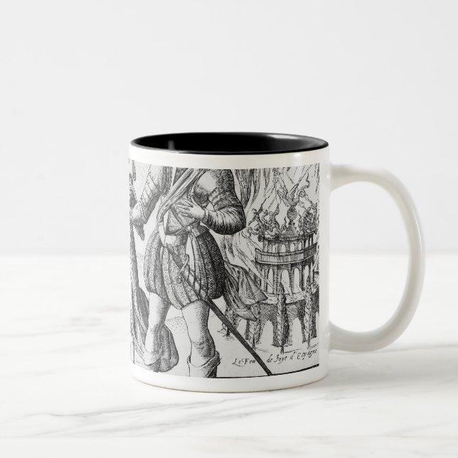 Peace with Spain Two-Tone Coffee Mug (Right)