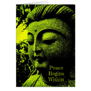 Peace Within Green Serenity Card