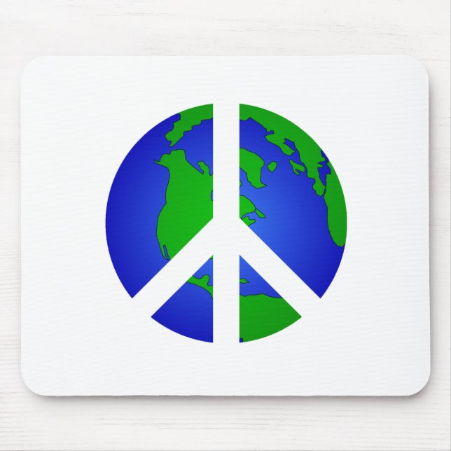 Peace World Peace Mouse Mat (Front)
