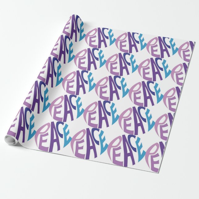 PEACE  WRAPPING PAPER (Unrolled)