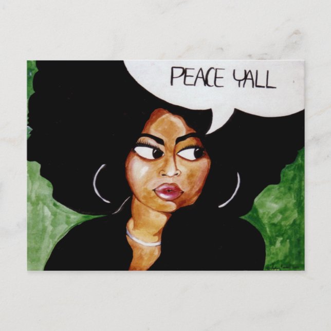 Peace Yall Postcard (Front)