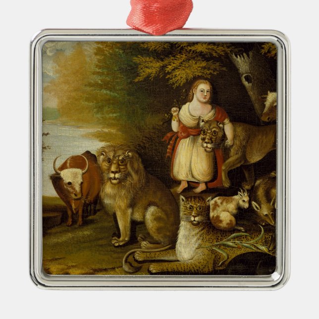 Peaceable Kingdom | 1830-32 Metal Tree Decoration (Front)